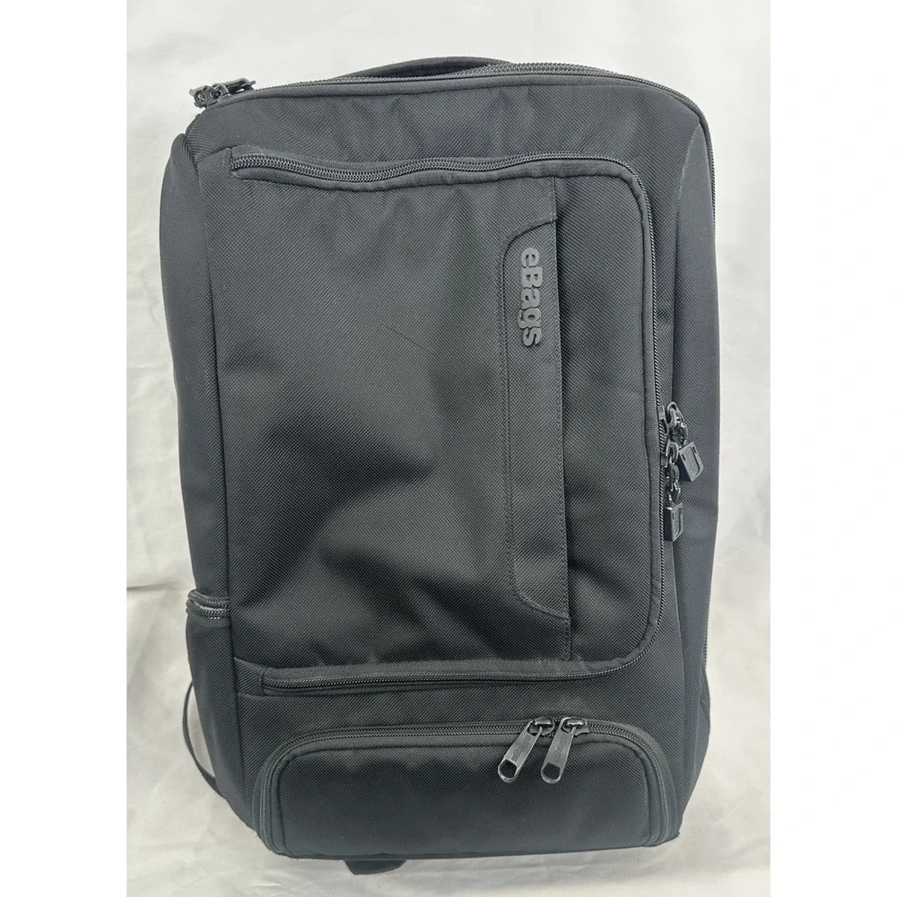 eBags TLS Professional Laptop Backpack Black Orange Travel Bag EB2146-16